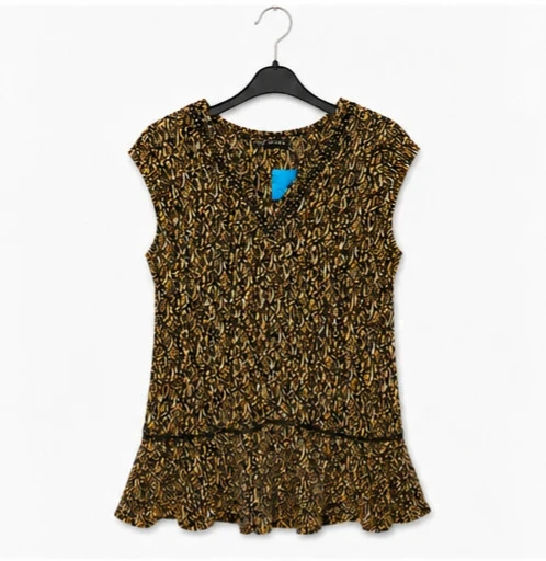 Robe IKKS Women T42 – Imprimé animal chic fluide volant